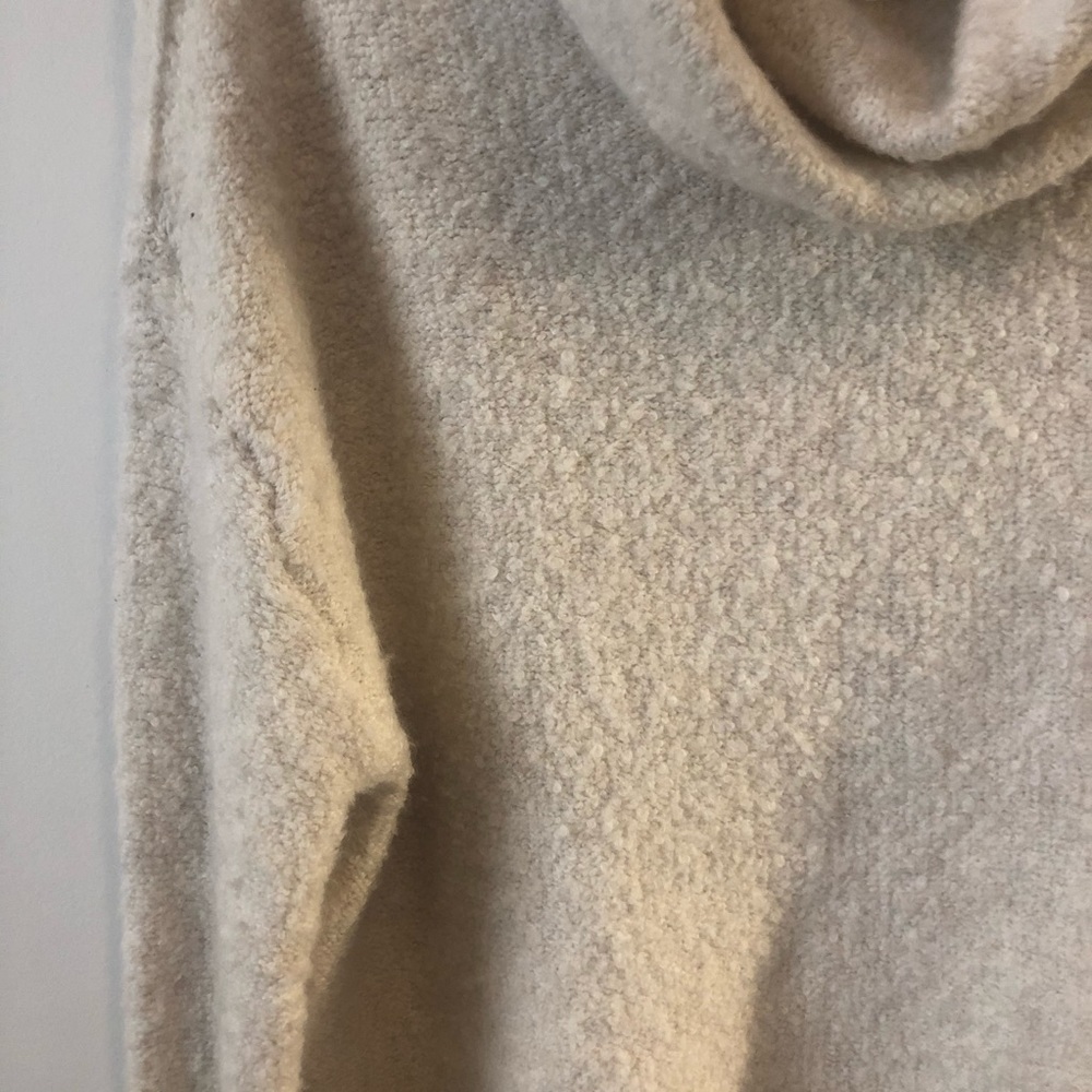 Free People Cream Cowl Neck Sweater Top – NWOT - Picture 4 of 7
